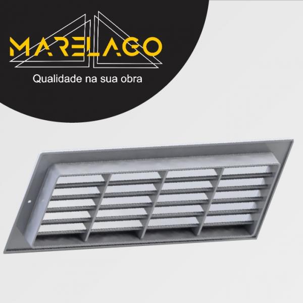 GRADE DE SAIDA DE AR RETANGULAR BRANCO 1 PÇ
