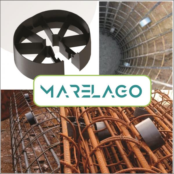 ESPAÇADOR HÉLICE CONTINUA BIPARTIDO ROLETE 50MM RBP-50 PRETO 350 PÇ