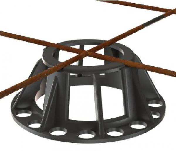 H-60 ESPAÇADOR PARA PISO INDUSTRIAL 60MM PRETO 50 PÇ
