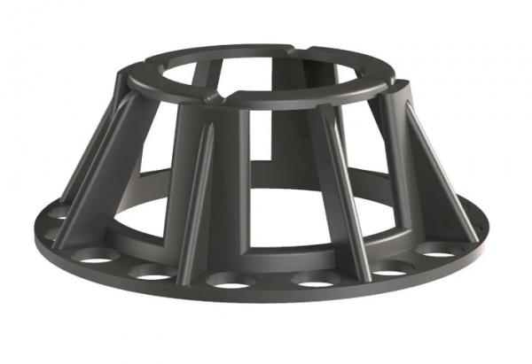 H-60 ESPAÇADOR PARA PISO INDUSTRIAL 60MM PRETO 50 PÇ