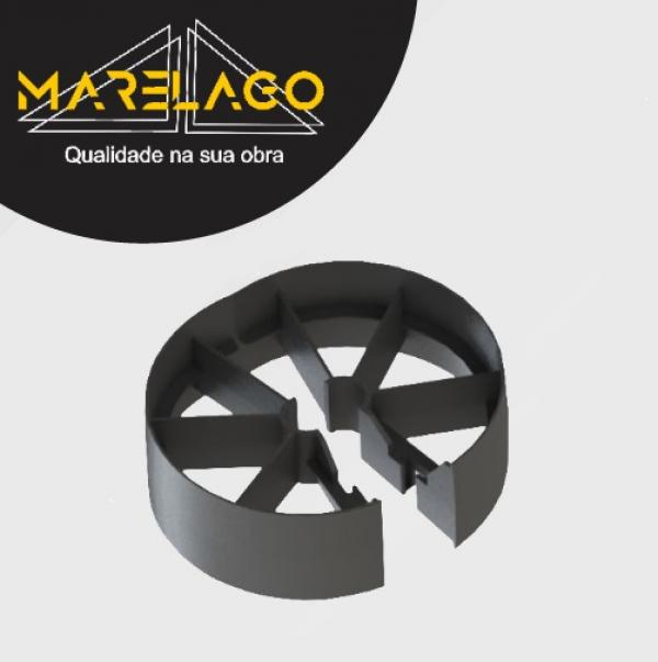 ESPAÇADOR HÉLICE CONTINUA BIPARTIDO ROLETE 75MM RBP-75 PRETO 1 PÇ
