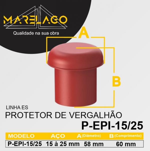 P-EPI 15 A25 PROTETOR DE VERGALHÃO VERMELHO 1 PÇ