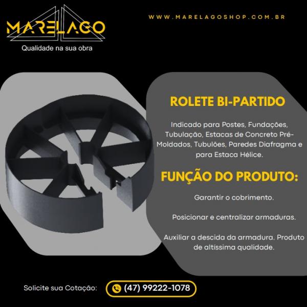 ESPAÇADOR HÉLICE CONTINUA BIPARTIDO ROLETE 40MM RBP-40 PRETO 50 PÇ