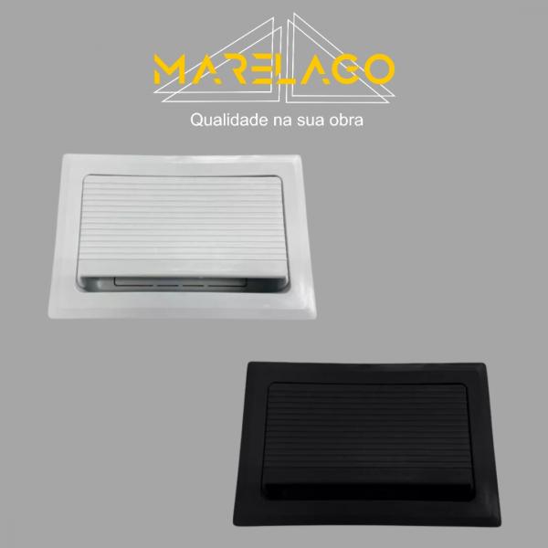 TOMADA PARA MESA, CAIXA COM OS 4 PLUGS + 1 RJ45 EMBUTIR BRANCO 1 PÇ