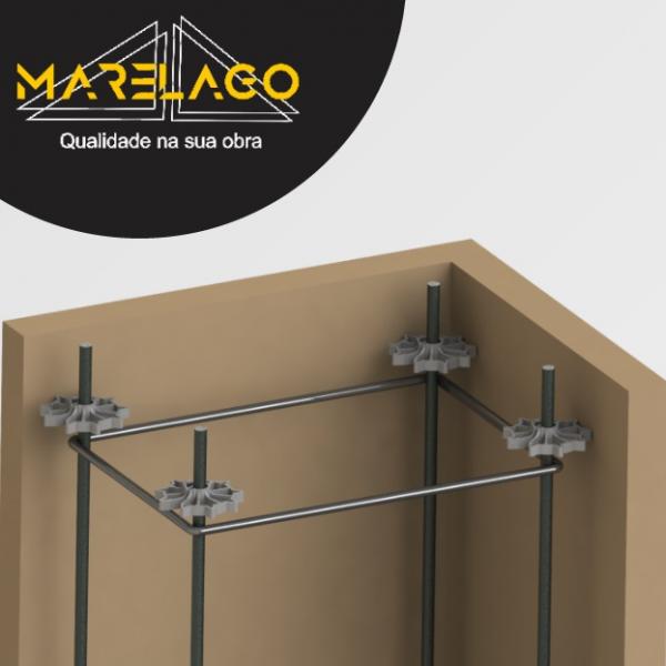 ES-40 ESPAÇADOR UNIVERSAL  40MM, 4,0 CM  - ROSETA PRETO 50 PÇ