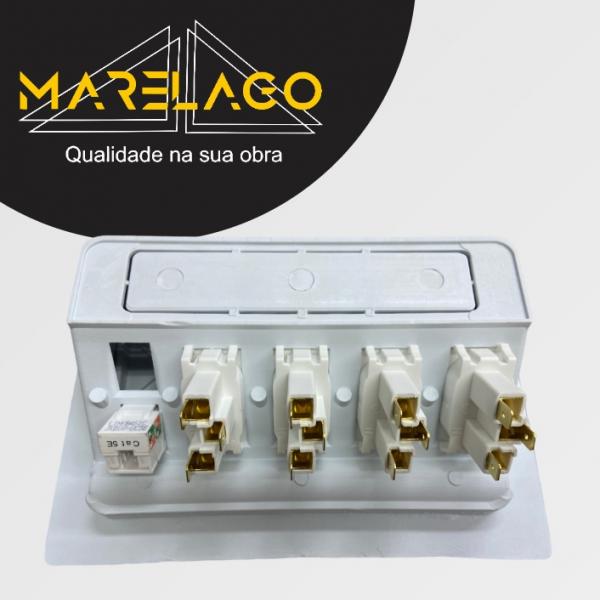 MÓDULO TOMADA MARGIRIUS - BRANCA BRANCO 1 PÇ