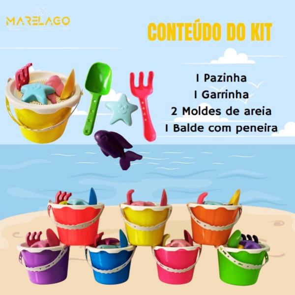 KIT BALDINHO DE PRAIA PEQUENO DIVERSOS 1 PÇ