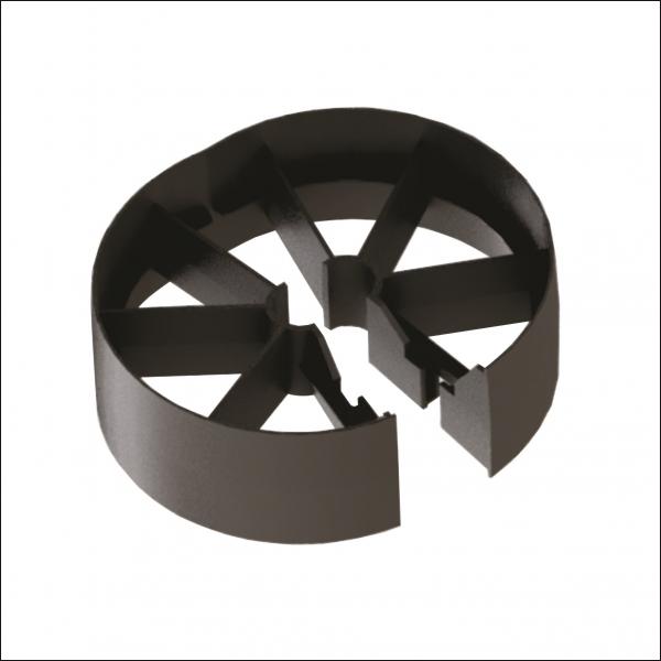 ESPAÇADOR HÉLICE CONTINUA BIPARTIDO ROLETE 40MM RBP-40 PRETO 150 PÇ