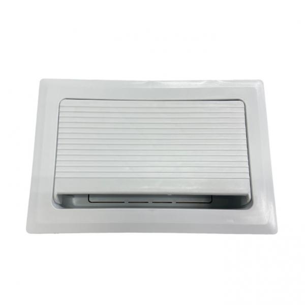 CAIXA DE TOMADA P/ EMBUTIR EM MESA + 4 MÓDULOS TOMADAS BRANCO 1 PÇ
